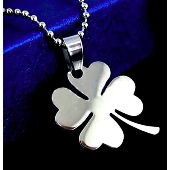 Collier Trèfle a Quatre Feuille,Porte Bonheur,idée Cadeau Homme,Femme ...