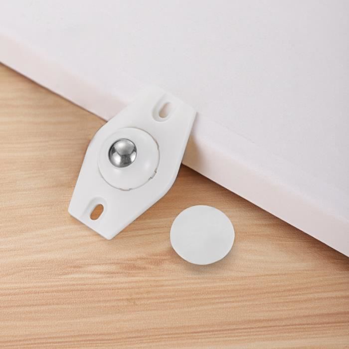 Lot De 4 Poulies à Roulement 6x24x8 Mm – En POM, Pour Meubles, Portes, Machines (blanc) - 6