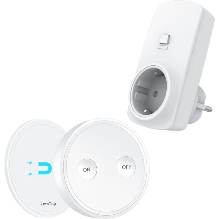 TESSAN Prise Telecoande Sans Fil, Portée 30,5, 3600W, Coutable Et