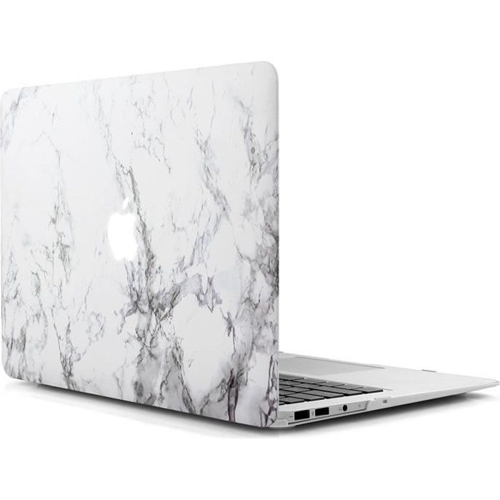 Mod/èle:A1369//A1466 L2W Coque MacBook Air Occasion Case Laptop Plastique Coque Rigide Housse pour Apple MacBook Air 13 pouces Incluant Transparent couvercle du clavier,Marbre Noir