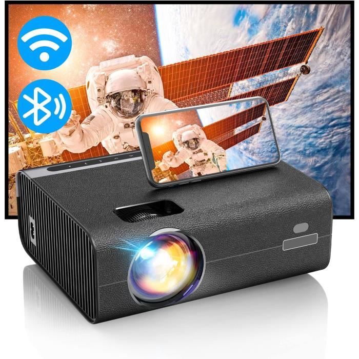 Videoprojecteur WiFi Bluetooth 9000 LM, Retroprojecteur Contraste 10000