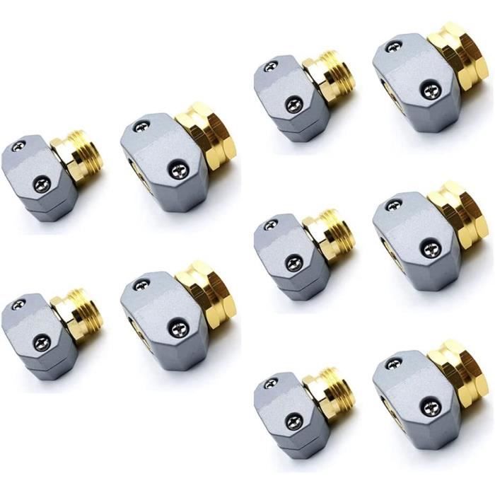 Lot De 8 Raccords De Tuyau D'Arrosage 1/2" 16 Mm - Pour Irrigation Goutte à Goutte - Arrêts D'Extrémité - 11