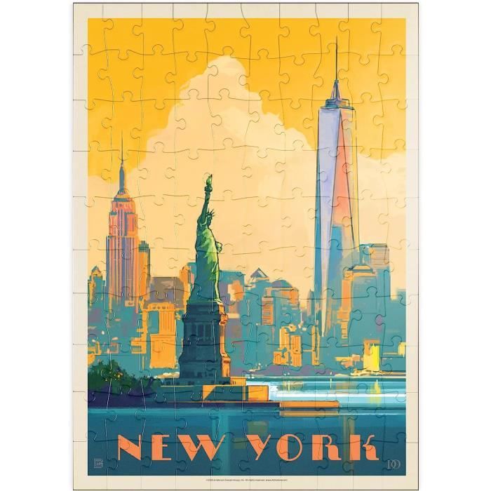 MyPuzzle France : Nice, Affiche Vintage - Premium 200 Pièces Puzzle - Collection spéciale MyPuzzle de Anderson Design Group