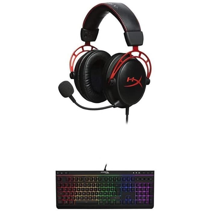 Micro Casques PC HyperX Cloud Alpha + Clavier Core RGB 77217 - Cdiscount  Informatique