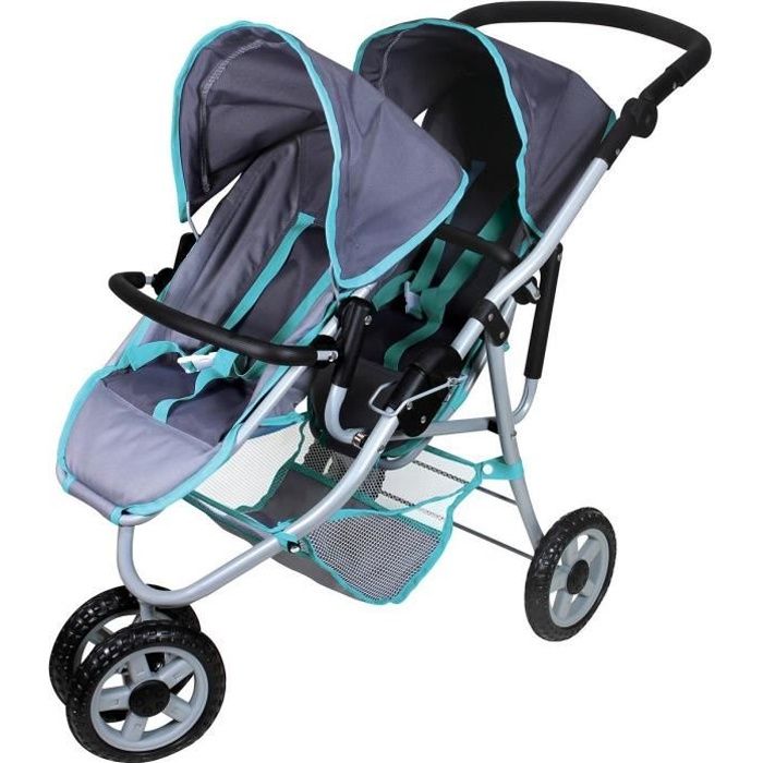 Poussette jumeaux on sale 3 roues jouet
