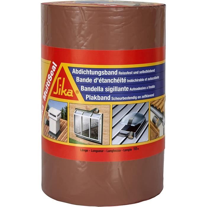 Bande D'étanchéité Multiseal Gris - 75mm X 10m - Autocollante Et Résistante - Aluminium