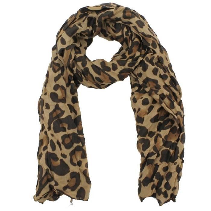 écharpe léopard mango clearance