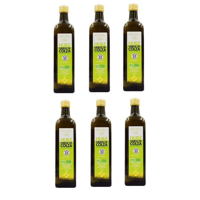 Lot 6x Huile Vierge De Colza Bio France 75cl Achat Vente Vinaigre Vinaigrette Lot 6x Huile Vierge De Colza Cdiscount