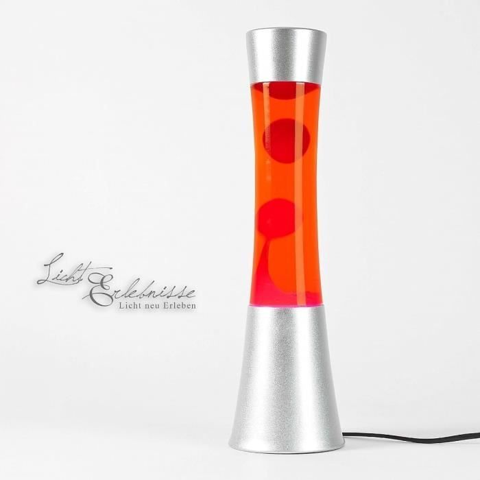 Lampe A Lave Sandro Orange Rouge Achat Vente Lampe A Lave