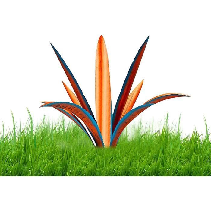 Bafnsiji Ensemble De 4 Statues De Jardin De Poussin, Ornements En Métal De Jardin D'oiseaux De Poussin, Petits Poussins Jaunes