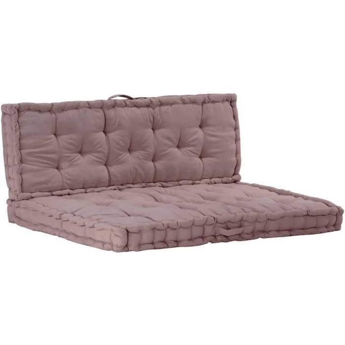 Coussin De Plancher Palette 120x80x10 Cm Bordeaux - Assise Confortable Extérieur Jardin Terrasse