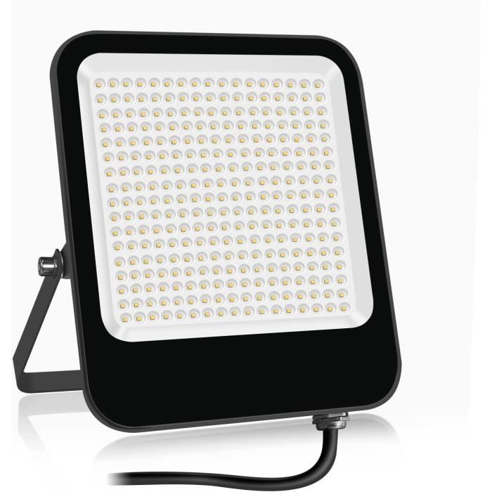 Projecteur LED Extérieur 200W - 20000 Lumens, IP66, Blanc Froid 6500K, Pour Jardin, Garage, Entrepôt