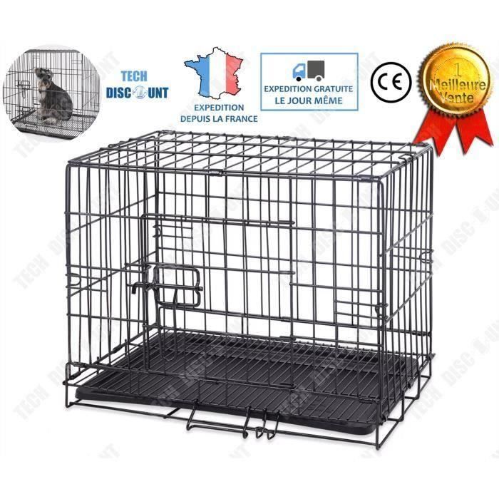 Cage Pliante Animaux De Compagnie Chat Chien Transport Interieur Grande Taille Metal Solide Portable Voyage Porte Supporte 6kg Achat Vente Cage Cage Pliante Animaux De Cdiscount