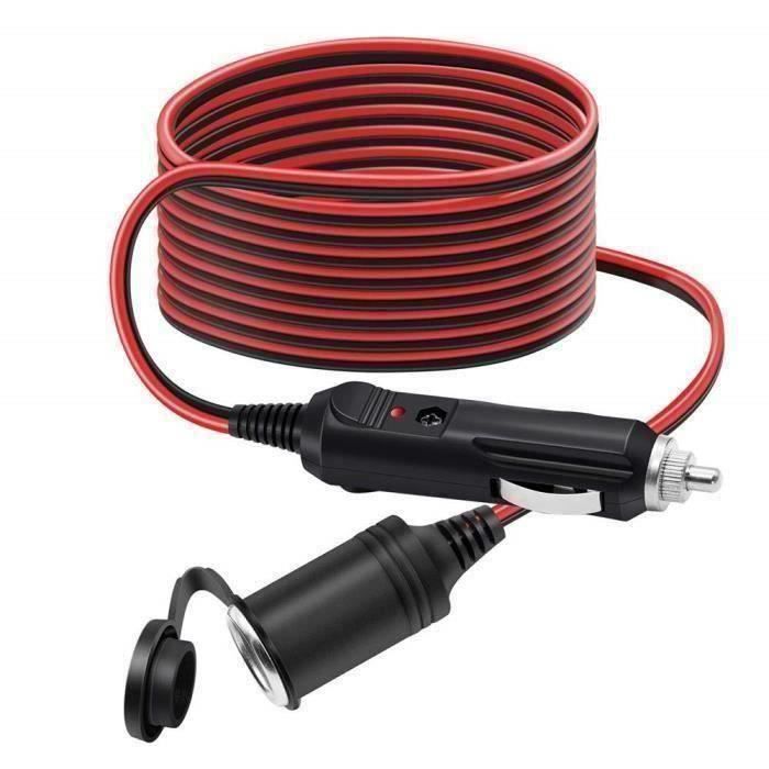 Sunydog-Fil De Câble D'extension 5PCS Pour Lumière De Pont 1m / 39.4in Longueur 2 Broches Rallonge IP67 étanche Avec Connecteur Mâle Et Femelle Pour Lampes Suspendues De Hangar Solaire, Noir