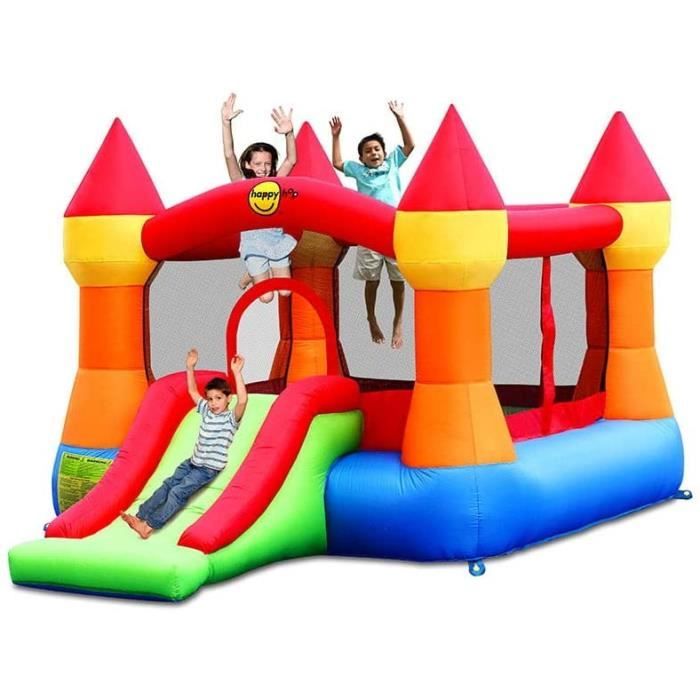 Châteaux et aires de jeux gonflables Happy Hop - BJ9017N - Toboggan - Pour enfants de 3 ans et plus - Intérieur