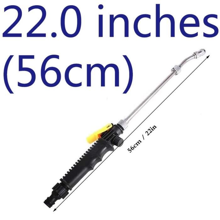 Pistolet D'arrosage Haute Pression Pour Tuyau – Avec 2 Buses (jet Et éventail) Et Connecteurs Rapides 3/4" Et 1/2"
