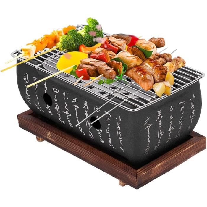 Barbecue japonais Mini poêle à charbon de bois avec plaque de cuisson