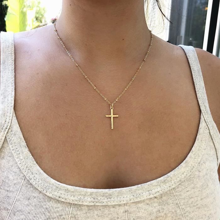 collier en or croix