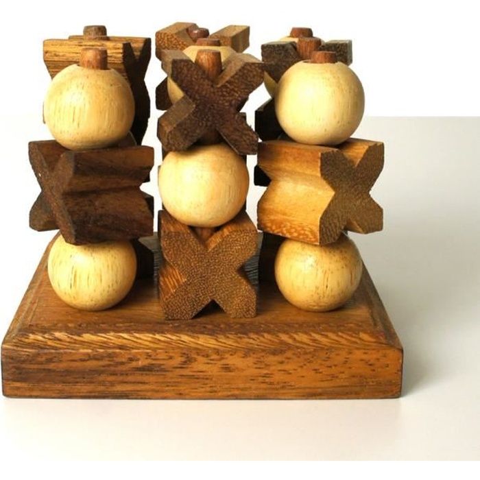 Jeu en bois - Le Morpion 3D - Cdiscount Jeux - Jouets