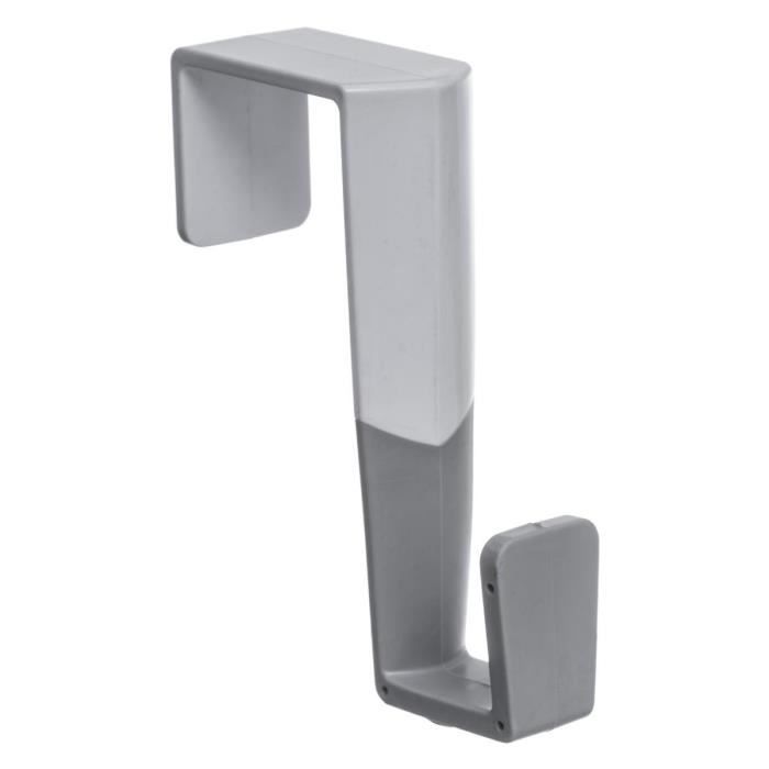 five lot de 2 pateres de porte plastique 1 tete l 8 7 x l 3 2 x h 12 cm gris blanc achat vente patere cdiscount