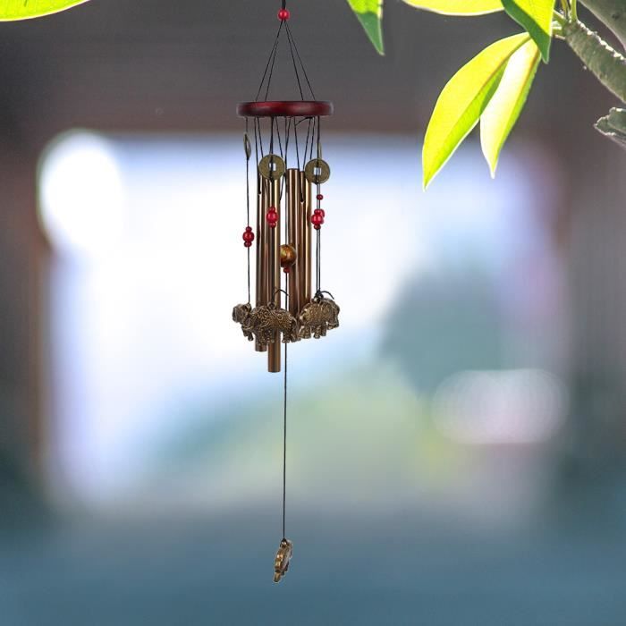 Happyyami Carillon éolien Japonais – Petit Chat Suspendu Mignon – Décoration Extérieure Pour Jardin, Terrasse, Balcon – Cadeau Apaisant