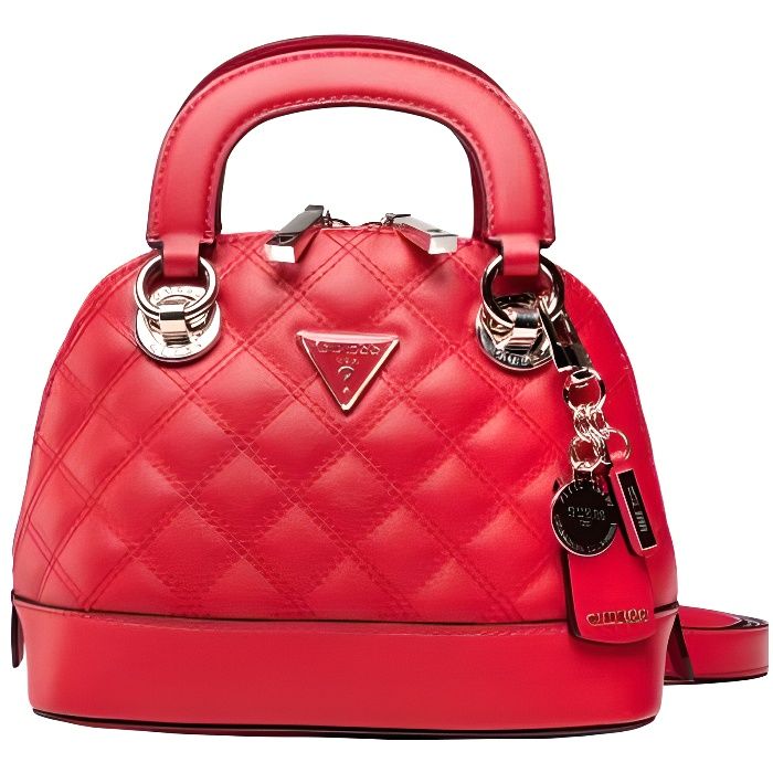 Sac A main GUESS Lipstick 23 x 18 x 13 TU Rouge Cdiscount Bagagerie Maroquinerie