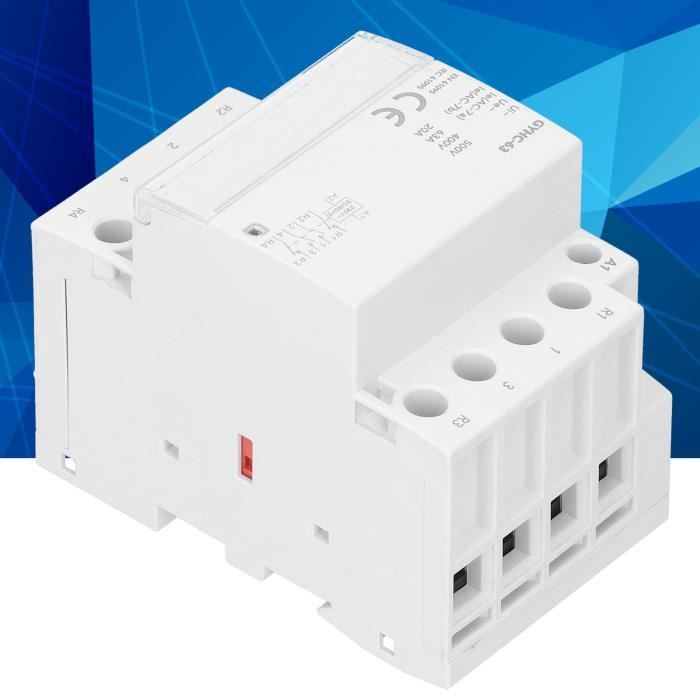 EJ.life Contacteur AC 63A Contacteur AC Domestique Sur Rail DIN BCH8