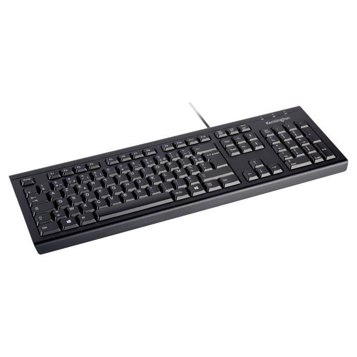 Kensington, Clavier Valukeyboard, AZERTY, Noir