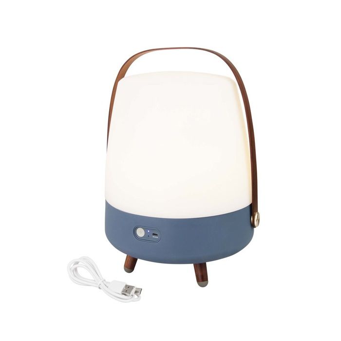 Kooduu Lampe haut-parleur - portable et sans fil - connexion bluetooth et son haute fidélité couleur bleu - Lite-up Play Ocean
