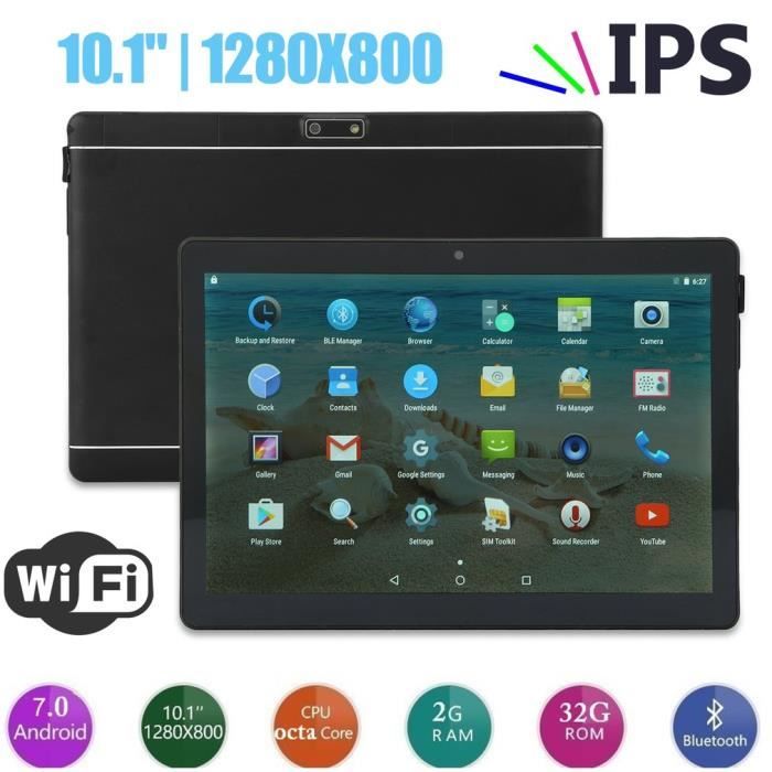 Leshp 10.1" Tablette Tactile Double Carte