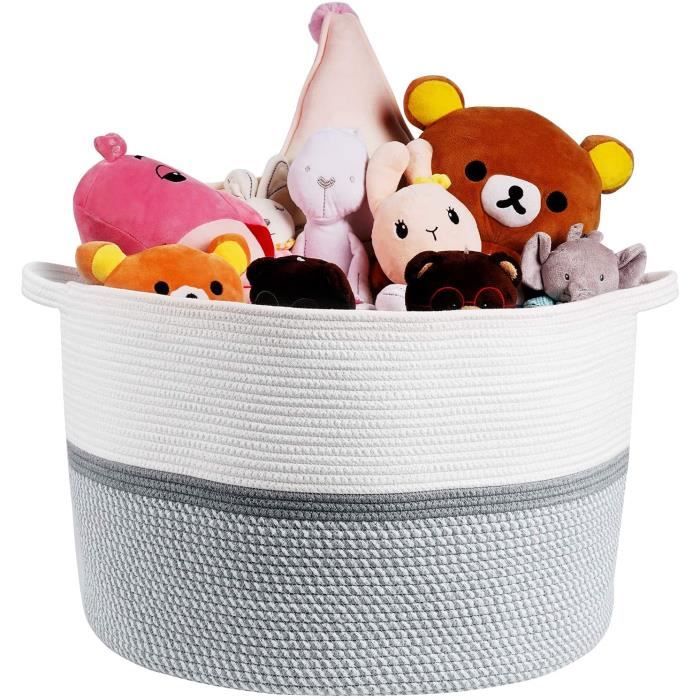 Corbeille A Linge Founder Grand Panier Rangement Coton Tressé À L