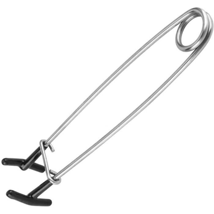 Pince à Lèvres Marine City Pour La Pêche – Support Poisson En Acier Inoxydable Et Nylon (taille M, Noir)