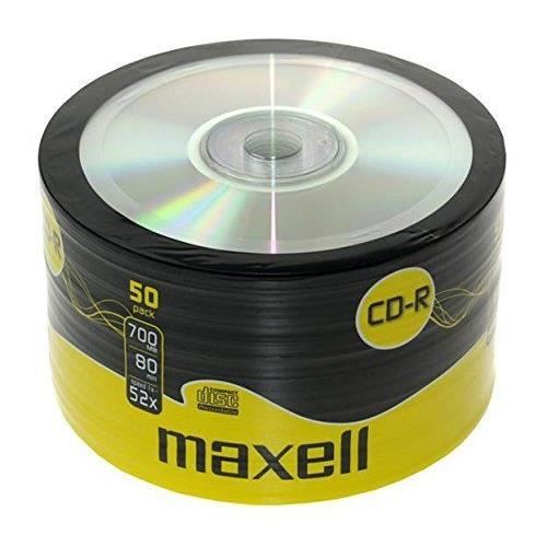 Maxell CD R80XL 50 x CD R 700 Mo 80 min 52x spindle - vue 2