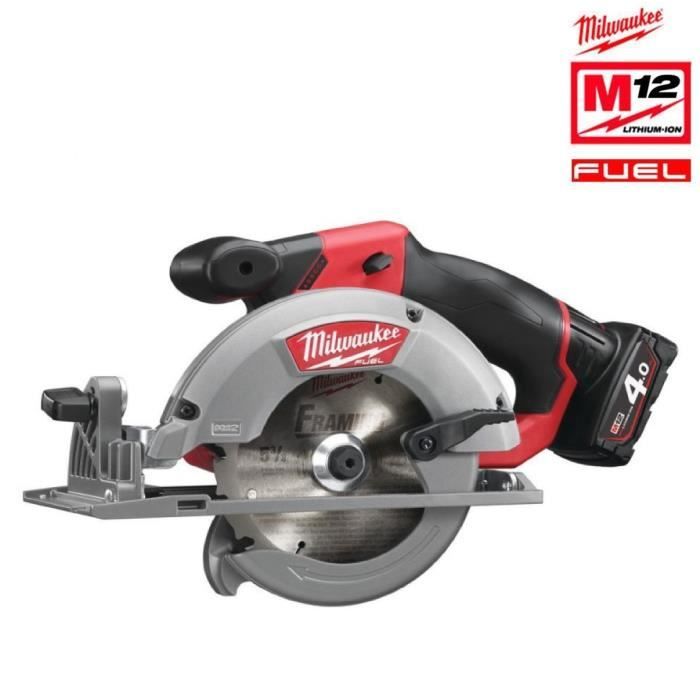 Scie Circulaire Milwaukee Fuel M12 Ccs43 402c 12v Li Ion 4 0ah 4933448235 Achat Vente Scie Electrique Scie Circulaire Milwaukee Cdiscount