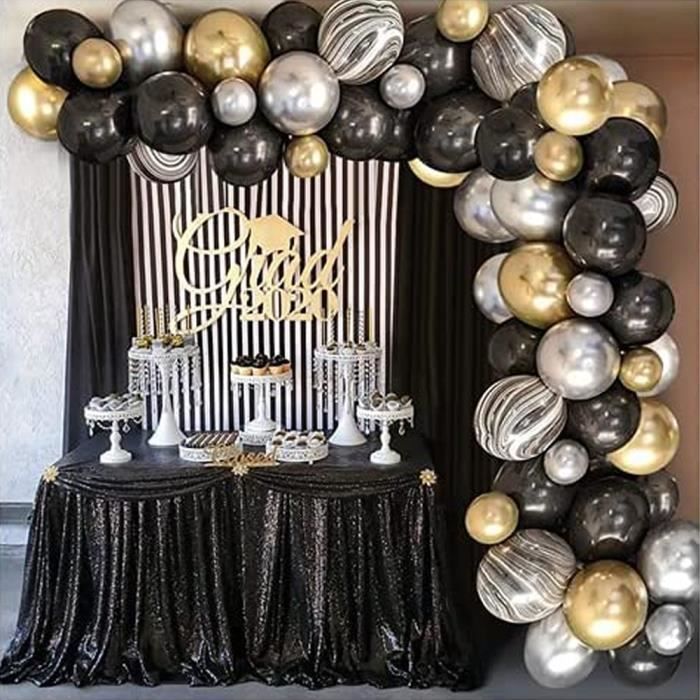 Set 30 Décorations De Fête Danniversaire Grand Joyeux Anniversaire Bannière  Femme Homme Déco Anniversaire 30 Ans Ballons Dor Noir 211216 Du 15,92 €