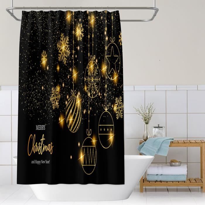 Rideau De Douche 3D Motif Marbre - 180x180cm - Imperméable Et Anti-moisissure