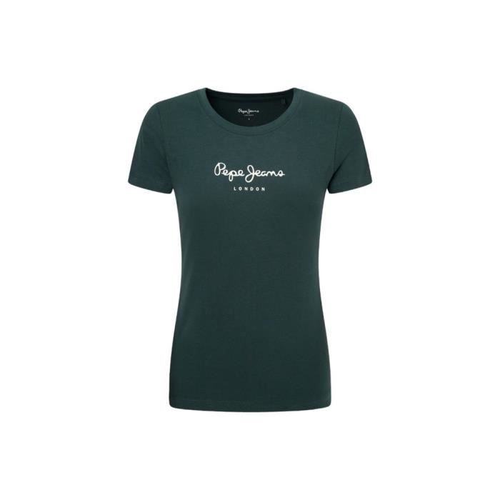 T-shirt PEPE JEANS NEW VIRGINIA SS N REGENT GREEN Vert - Femme/Adulte