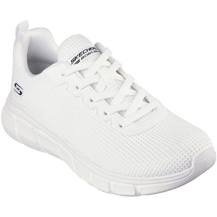 Skechers Chaussures Femme SKECHERS Bobs Sport B Flex - Visionary Essence Blanc - Lacets - Textile - Plat