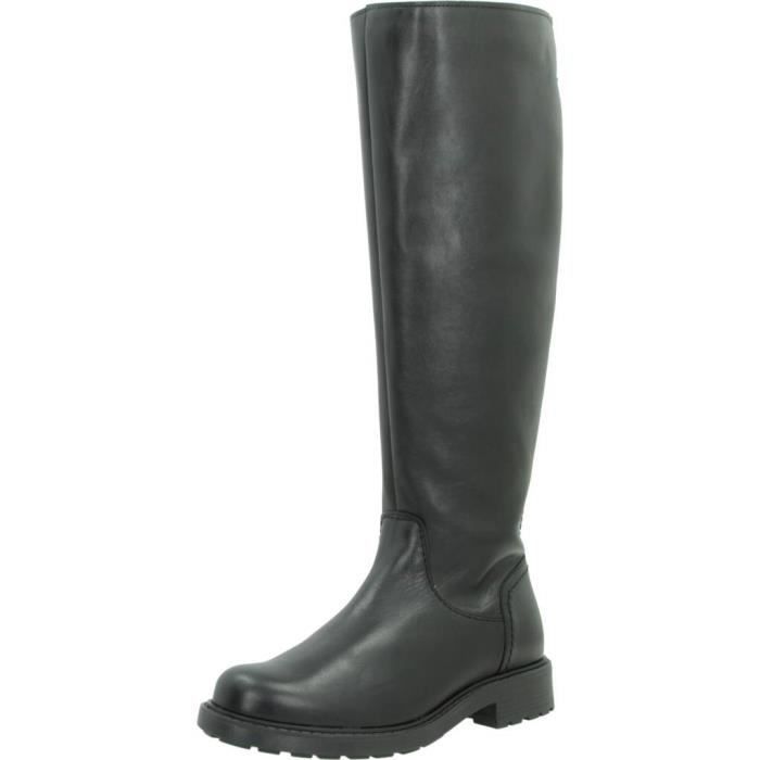 Bottes CLARKS ORINOCO2 LONG Noir Femme Haute Talon 3.5 cm Noir Cdiscount Chaussures