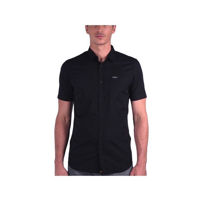 Chemise Chemisette Kaporal Fogi noir Noir Cdiscount Pret a Porter