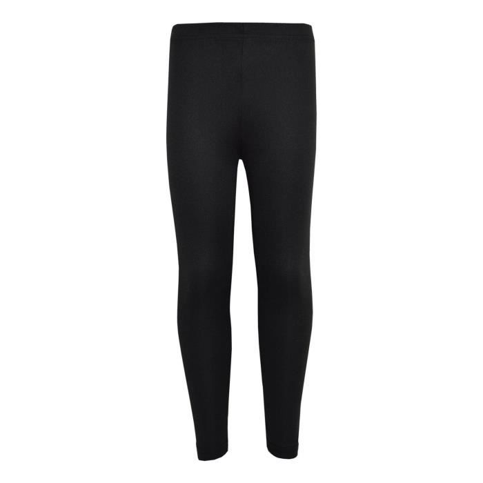 Enfants filles plaine leggings 5 13 ans Noir Cdiscount Pr t Porter