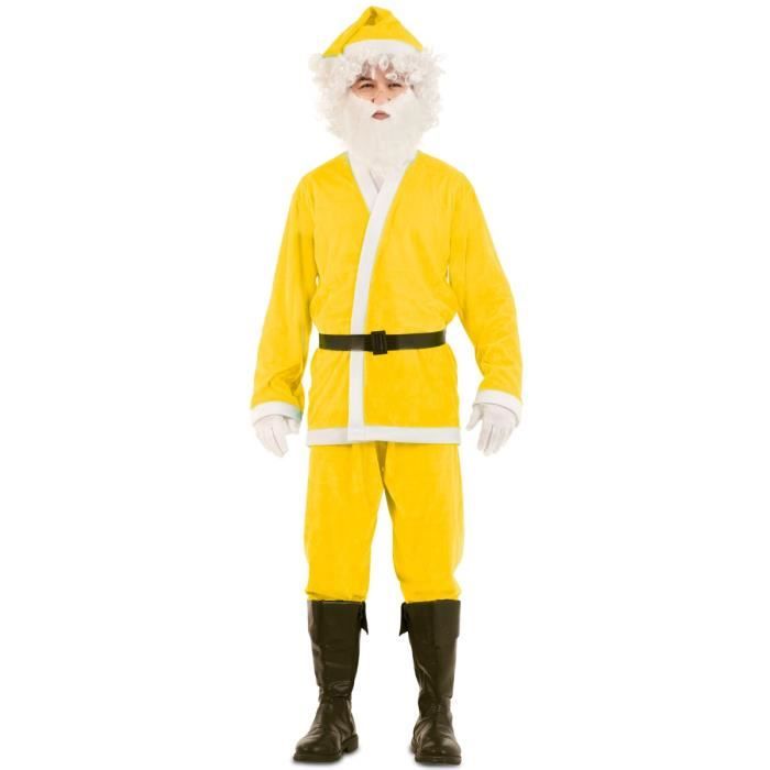 Costume De Père Noël Adulte Taille XL – Inclut Costume, Chapeau Et Barbe – Idéal Pour Fêtes Et événements