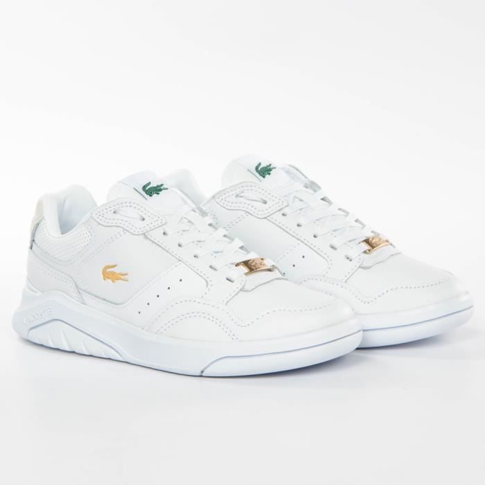 Basket Lacoste Game advance luxe Blanc Femme Blanc - Cdiscount Chaussures