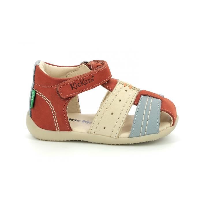 Sandales bebe garcon Kickers Bigbazar 2 beige Beige Cdiscount Chaussures