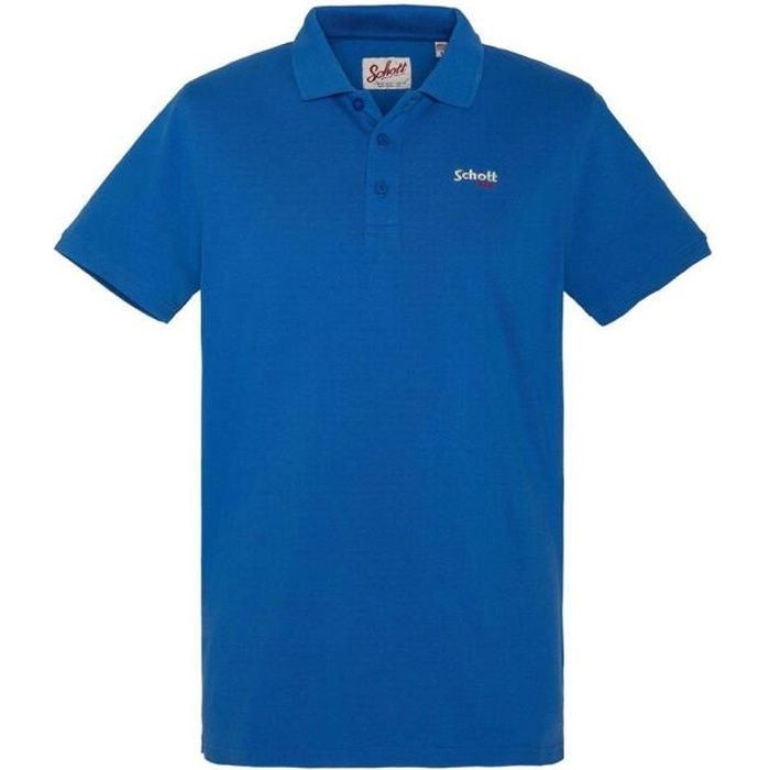 Polo Bleu Homme Schott S0022 Bleu Cdiscount Pr t Porter