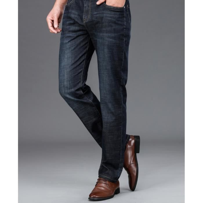 Jeans homme noir straight discount