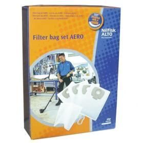 4 sacs aspirateur en polyester avec 1 filtre