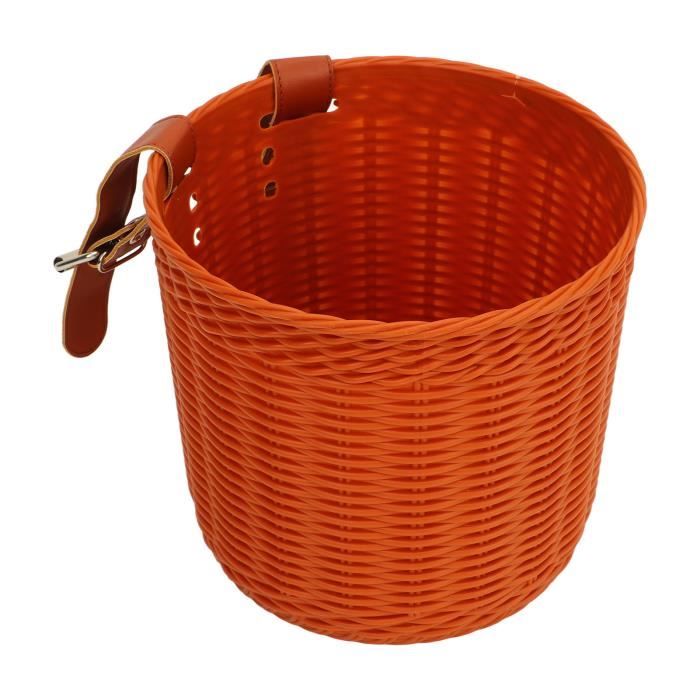 Panier Guidon Polypropylène Panier De Vélo Avant Amovible - Rangement Spacieux, étanche, Pour Courses Et Balades Accessoire Vélo Ville VTT