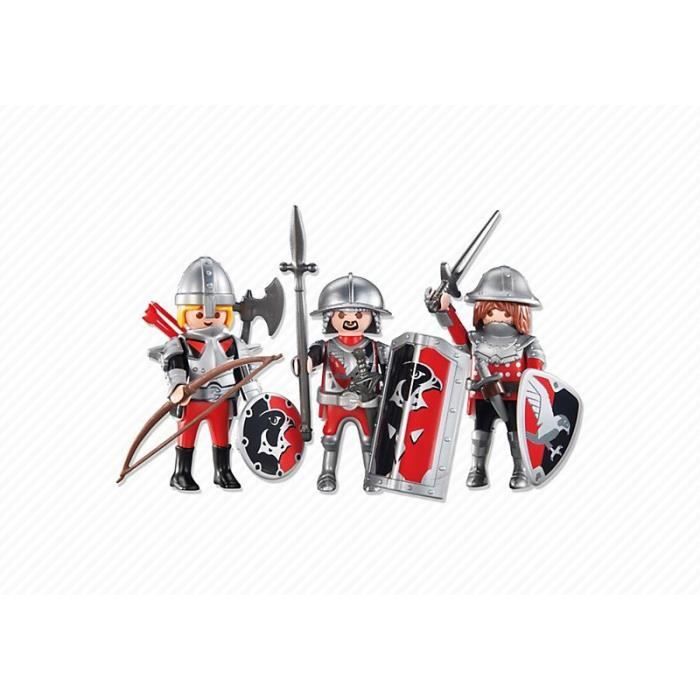 Playmobil 6381 Lot De 3 Chevalier Du Faucon Achat Vente Univers Miniature Cdiscount Figurine chevalier loup de playmobil en bon état, à vendre. playmobil