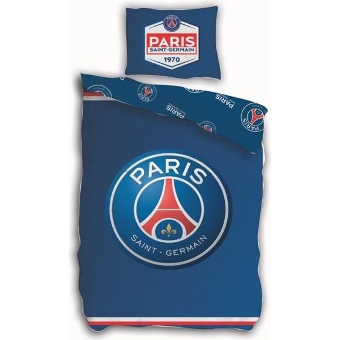 PSG-Paris-Saint-Germain Housse de couette-Parure de lit Coton 140X200